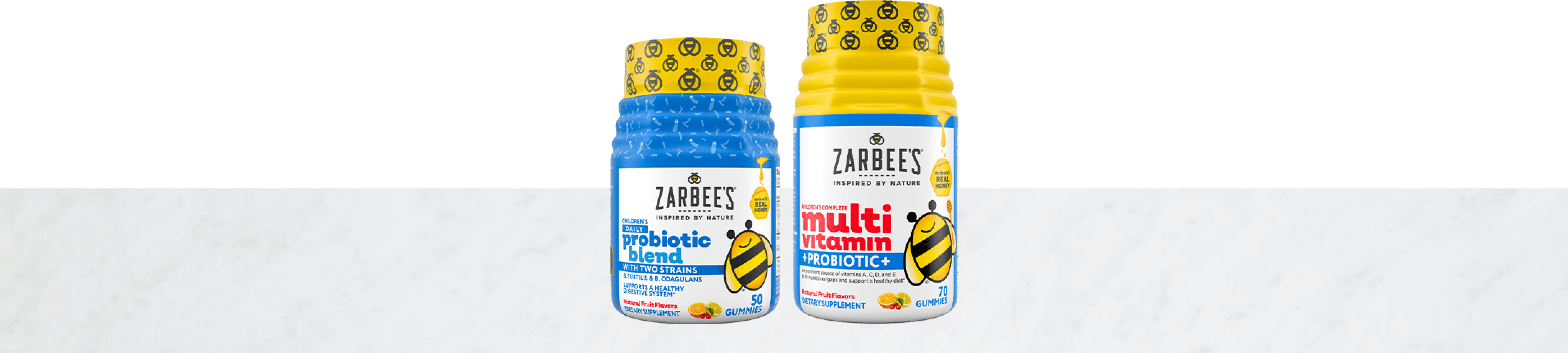 Zarbee’s probiotic product packages