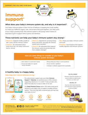 Zarbee’s baby immune support guide