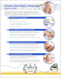 Zarbee's infant and baby massage step by step guide