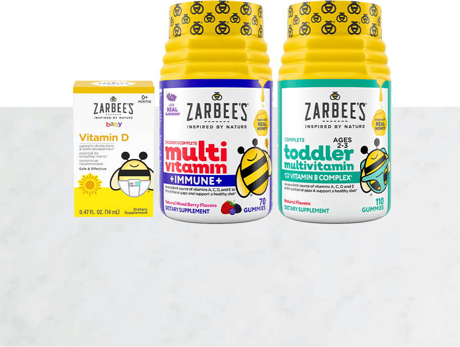 Zarbee's nutrition products packages